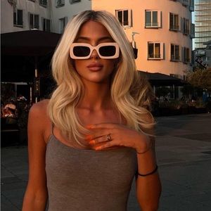 White Frame Sunglasses